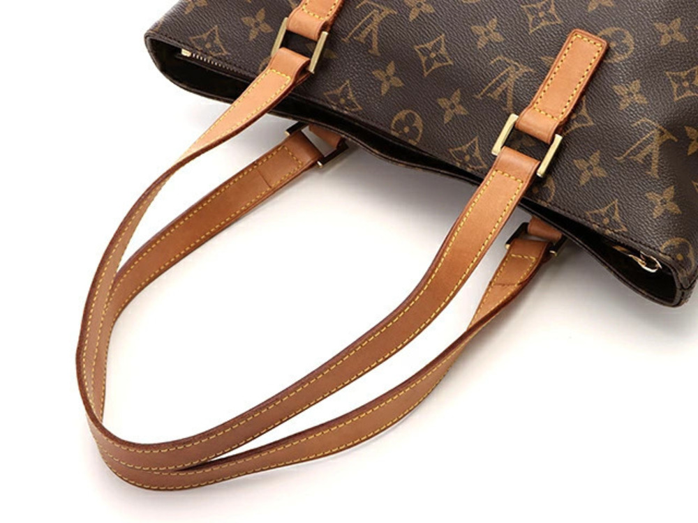 Louis Vuitton Tote Piano Monogram Cabas Bag Brown